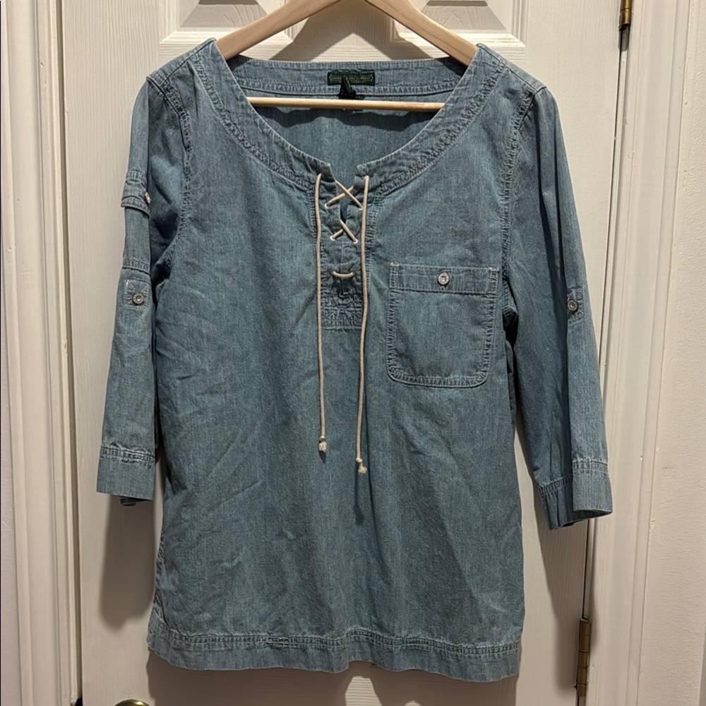 Lauren Jeans Company Ralph Lauren Women’s Top Size L